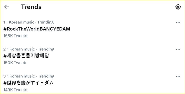 Bang Ye Dam eks TREASURE trending topic