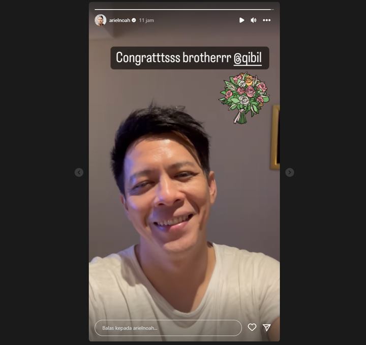 Ariel NOAH Sisipkan Curhatan Saat Beri Selamat untuk Pernikahan Qibil The Changcuters