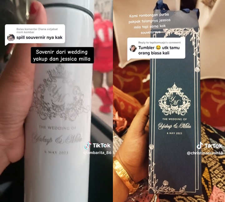 Suvenir Pernikahan Jessica Mila dan Yakup Hasibuan Mendadak Tuai Perdebatan