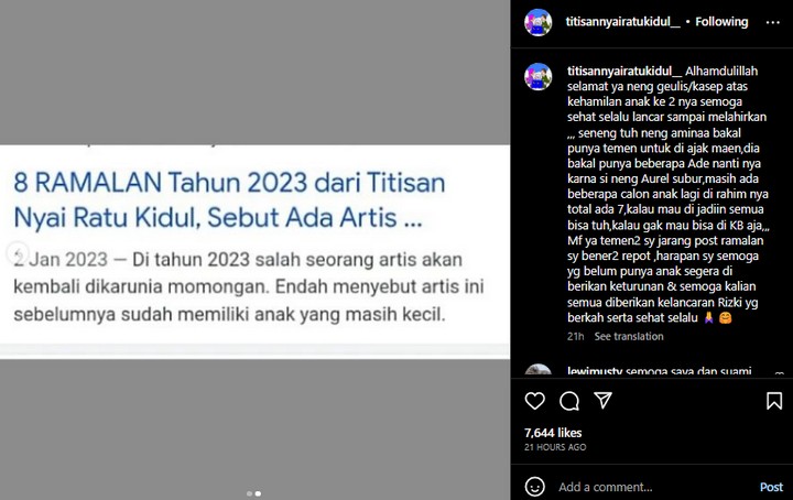 Aurel Hermansyah Hamil Anak Kedua