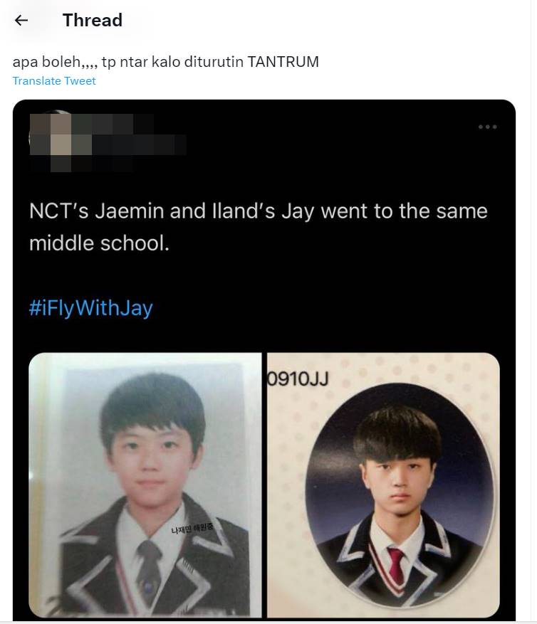 Jaemin NCT dan Jay ENHYPEN lulusan SMP sama
