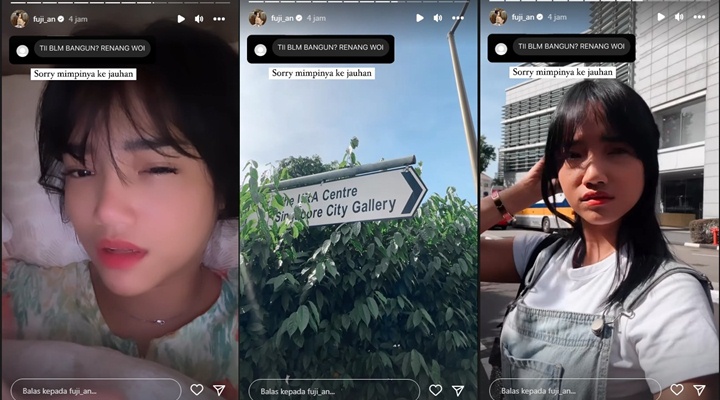 Ditagih Renang di Kolam Rumah, Fuji An Malah Kabur ke Singapura