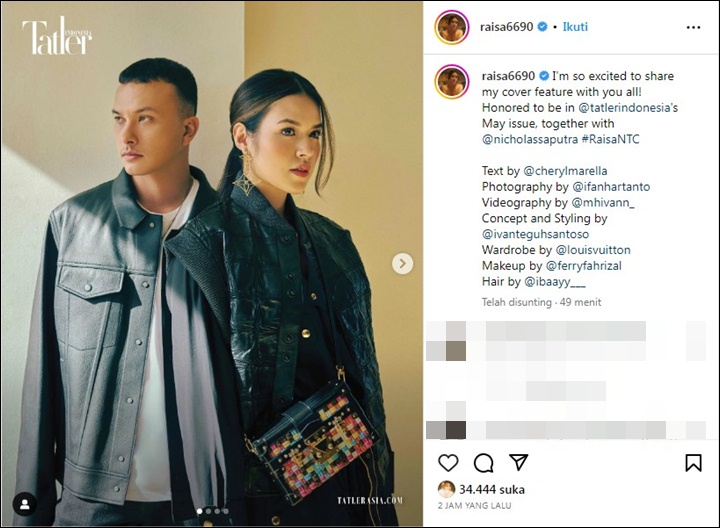 Raisa Mejeng Bareng Nicholas Saputra, Visual Dipuji Gak Main-Main!