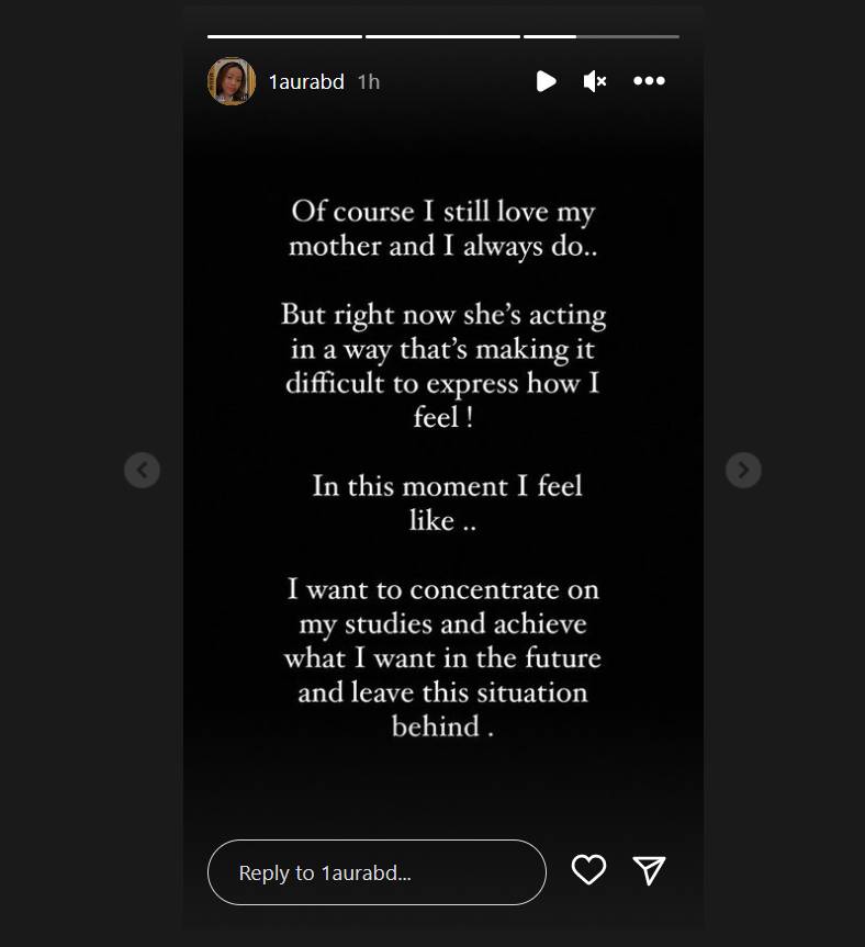Lolly putri Nikita Mirzani membeberkan perasaannya di Instagram