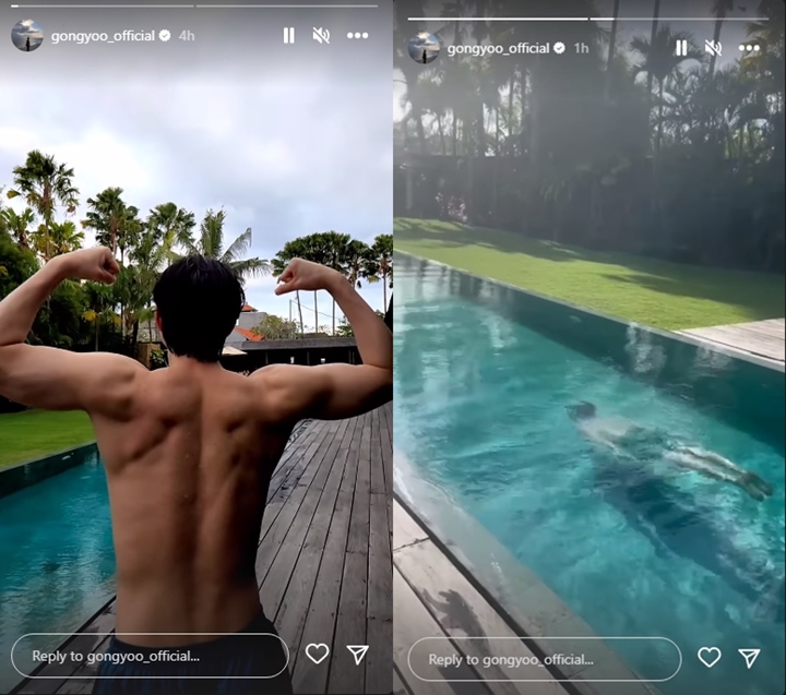 Gong Yoo Pamer Otot Punggung Kala Liburan di Bali
