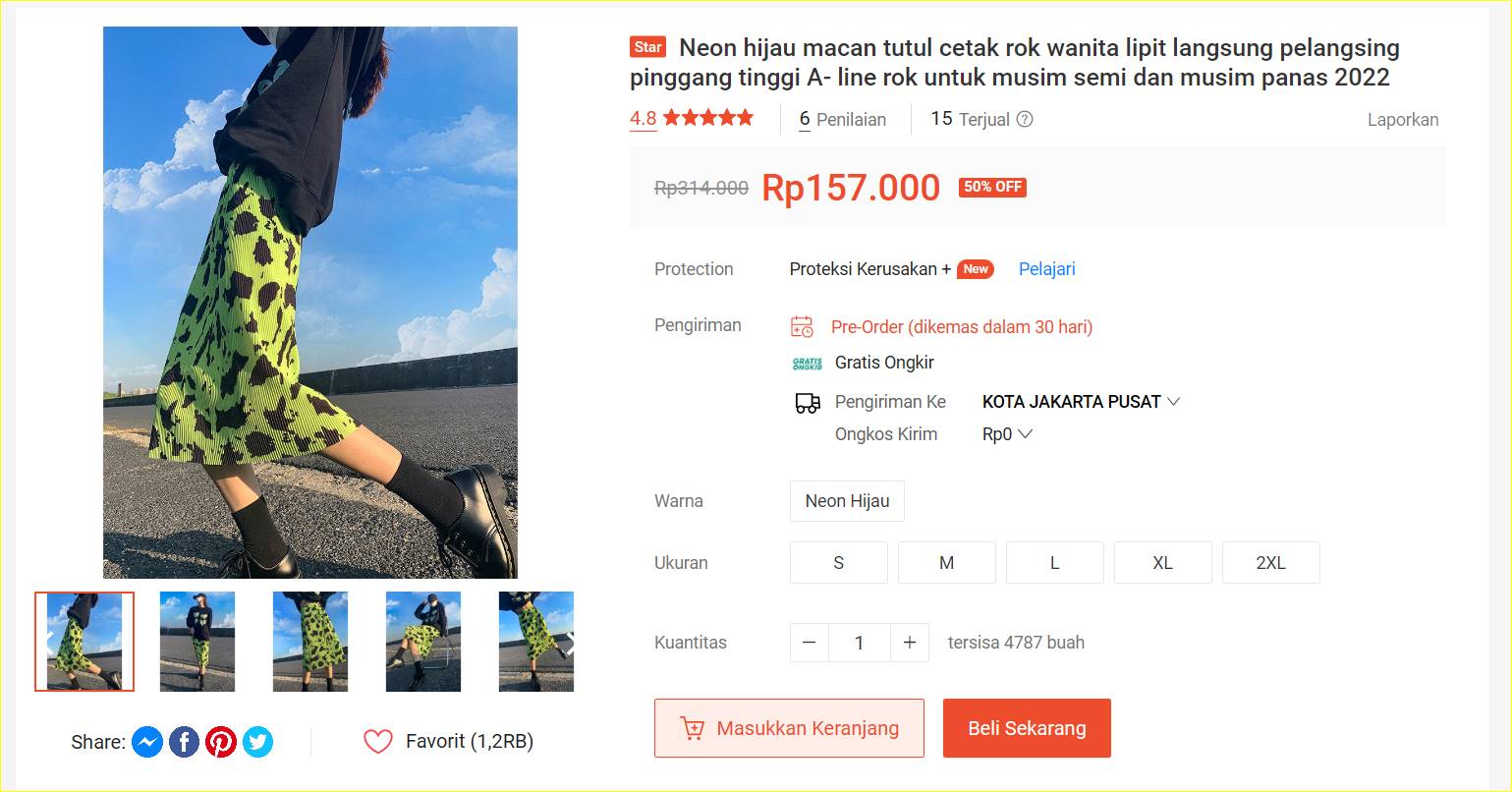 informasi outfit Fuji An