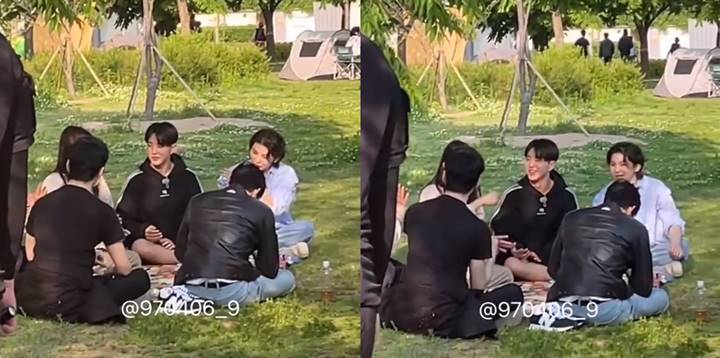 Tim Hoshi SEVENTEEN Terekam Piknik Bareng Cewek, Wonwoo Jaga Pandangan