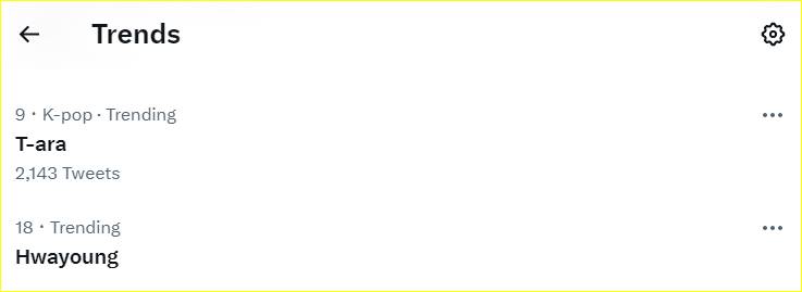 T-ARA trending topic