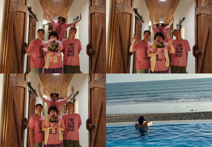 Gong Yoo Pakai Kaus Pink Saat Liburan di Bali, Kelakuan Tak Biasa Bikin Bingung