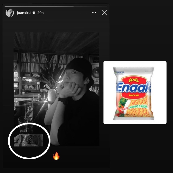 Jang Ki Yong Nongkrong Ditemani Snack Mi Indonesia