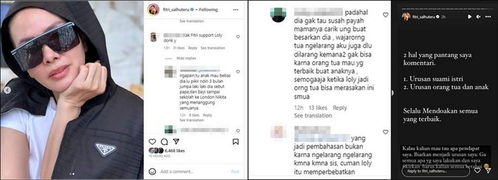 Reaksi Fitri Salhuteru Diminta Tolong Loly