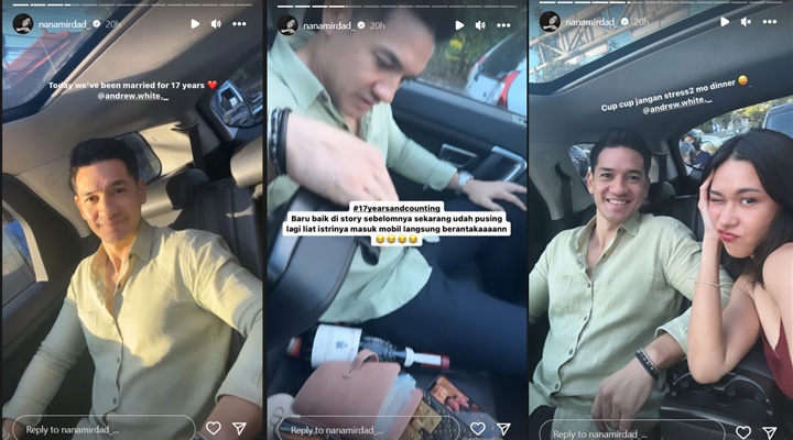 Rayakan Anniv ke-17, Tingkah Nana Mirdad Bikin Andrew White Pusing