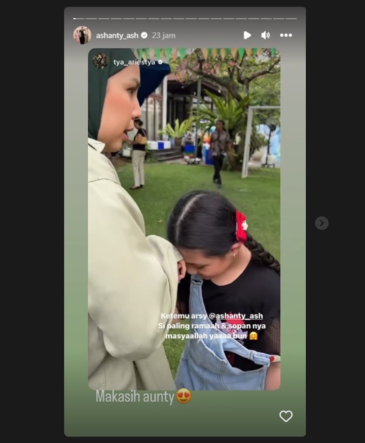Sikap Ramah dan Sopan Arsy Anak Ashanty Dipuji Tya Ariestya Sikap Ramah dan Sopan Arsy Anak Ashanty Dipuji Tya Ariestya