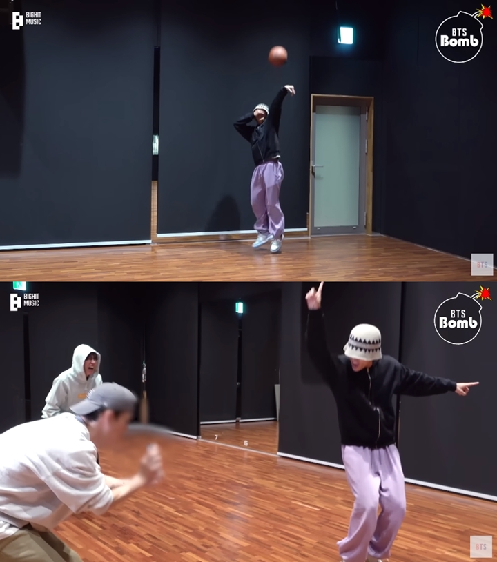 V Bak Komedian Saat Rekam Dance Challenge Bareng J-Hope BTS