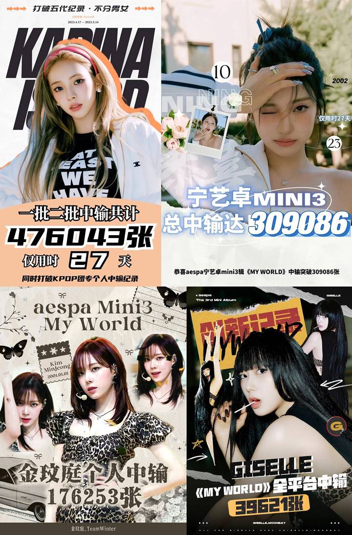 Netizen Komentari Fans Tiongkok aespa yang Beli Massal Album \'MY WORLD\' Hingga 1 Juta Copy