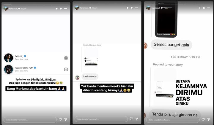 Ingin Susul Fuji An-Fadly Jadi Tiktoker Centang Biru, Curhatan Frans Faisal Tuai DM Kocak