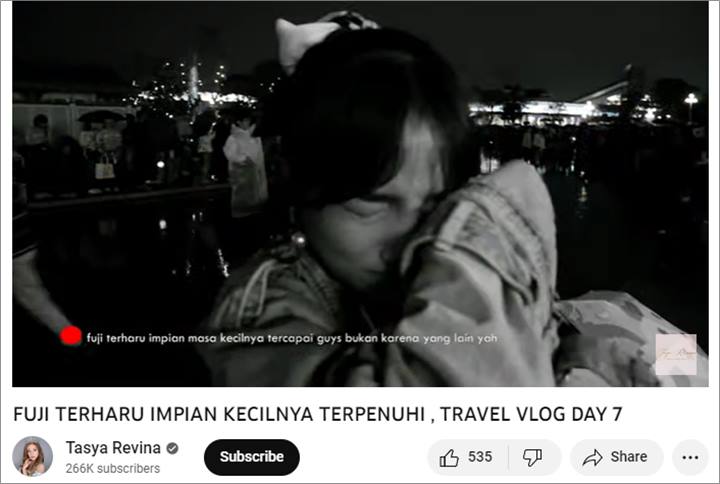 Fuji An Keciduk Diam-diam Teteskan Air Mata Saat di Disneyland