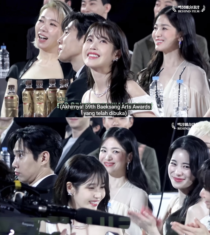 1 Frame, Ekspresi Song Hye Kyo Saat IU Menang Penghargaan Curi Perhatian