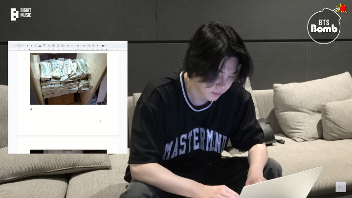 Suga BTS Lupa Status Saat Lihat Tumpukan Duit