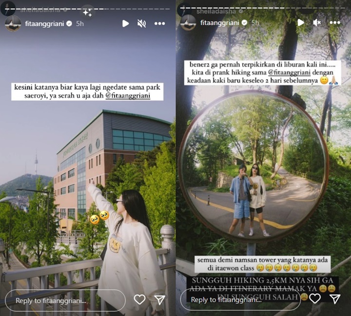 Liburan Bareng Sahabat, Sheila Dara Tahan Banting Meski Bolak-balik Ketiban Sial