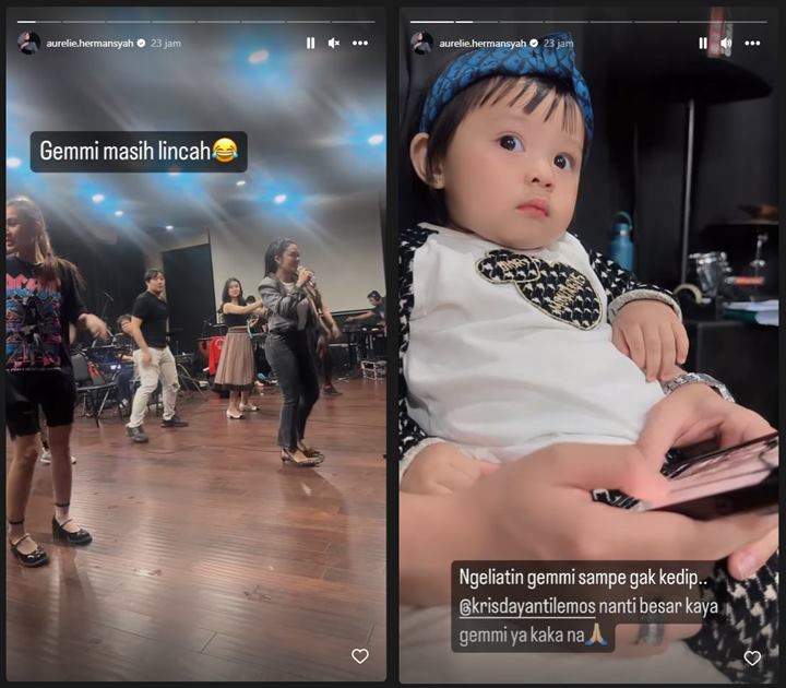 Ameena Tak Kedip Lihat Kelincahan Kris Dayanti, Aurel Hermansyah Panjatkan Harapan Mendalam