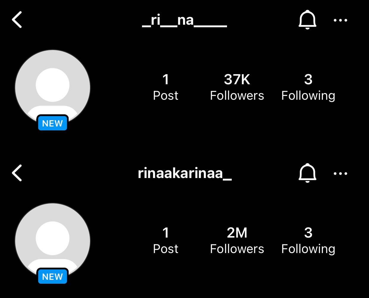 Karina aespa gonta-ganti username Instagram