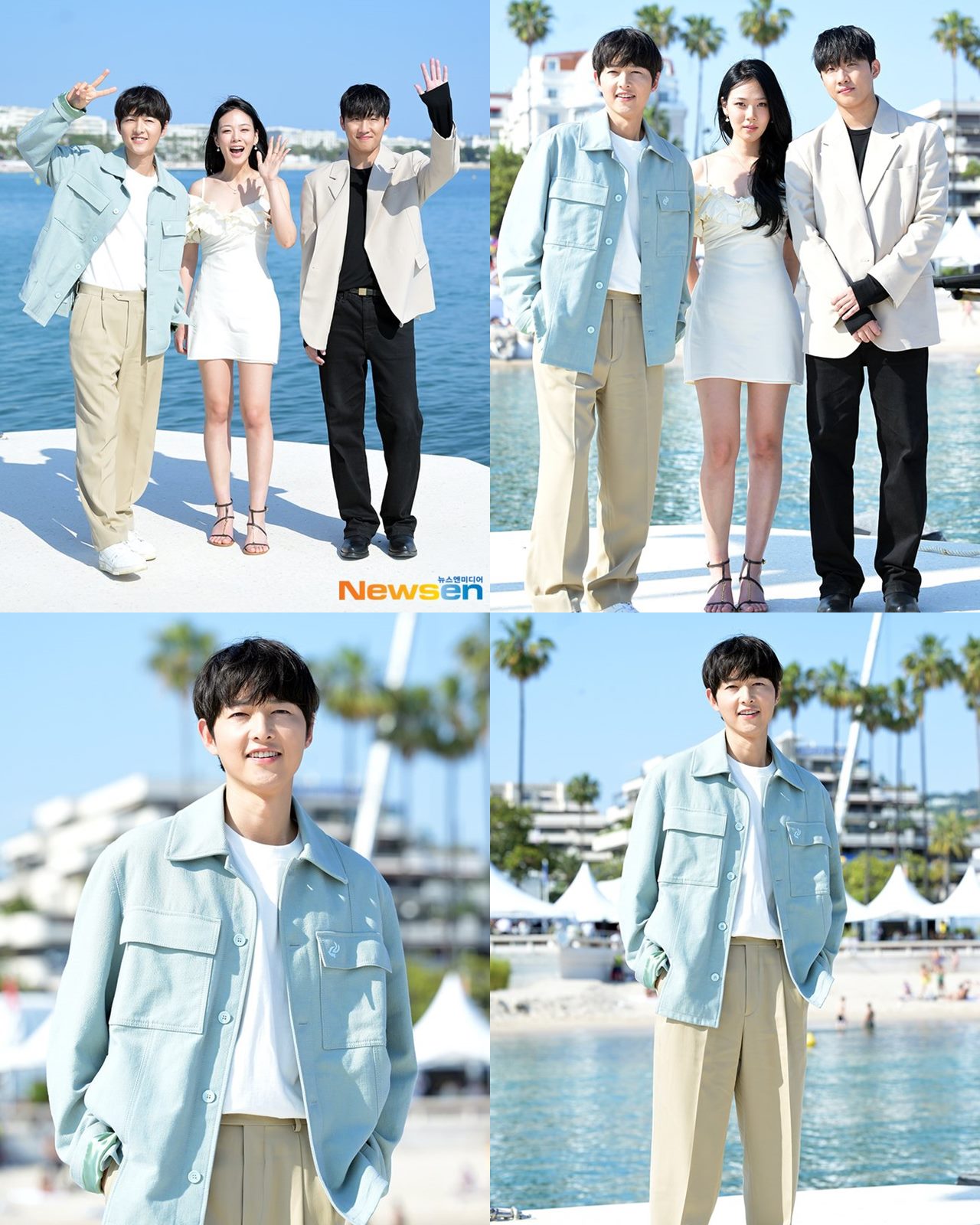 Song Joong Ki Pamer Euforia Hingga Tampil Bersinar di Pantai Barrier Festival Film Cannes ke-76