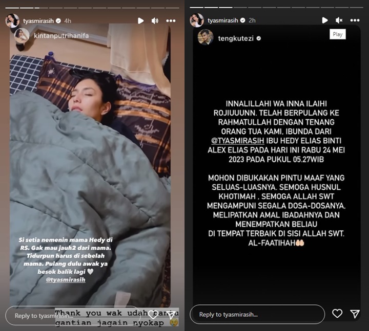 Ibunda Meninggal Dunia, Tyas Mirasih Ciumi Wajah Almarhumah Bikin Nyesek