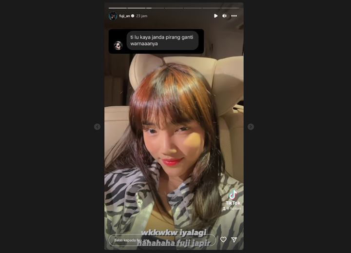 Fuji An Sat Set Ubah Warna Rambut Lagi Usai Kena Ledek Tuai Respons Kekhawatiran