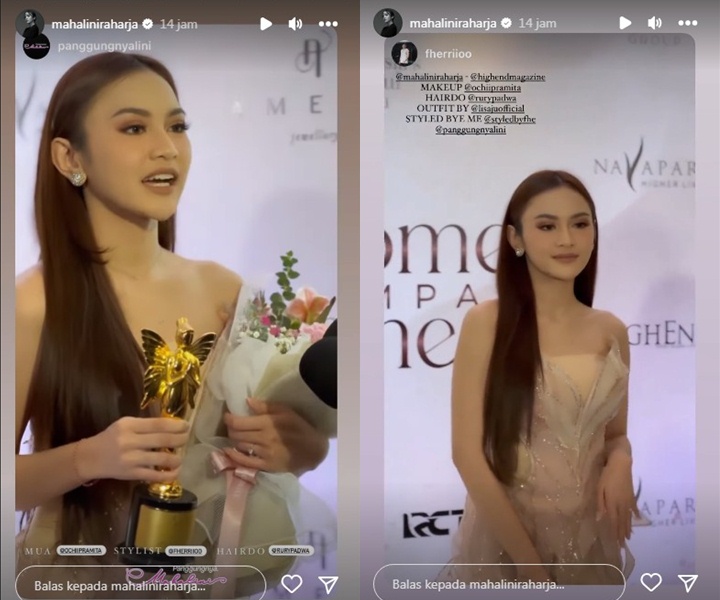 Mahalini Raih Penghargaan Indonesia’s Beautiful Women 2023, Malah Ngaku Belum Mandi Dari Pagi