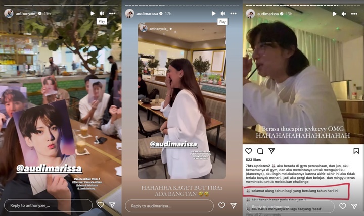 Nonton Live Jungkook BTS, Audi Marissa Heboh Dapat Ucapan Selamat Ultah?