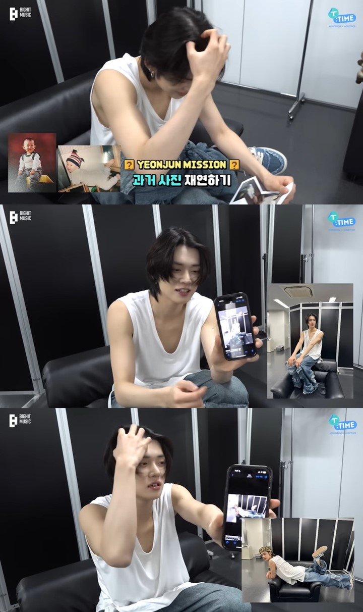 Yeonjun TXT Berjuang Keras Reka Ulang Foto Bayi, Ada yang Aneh