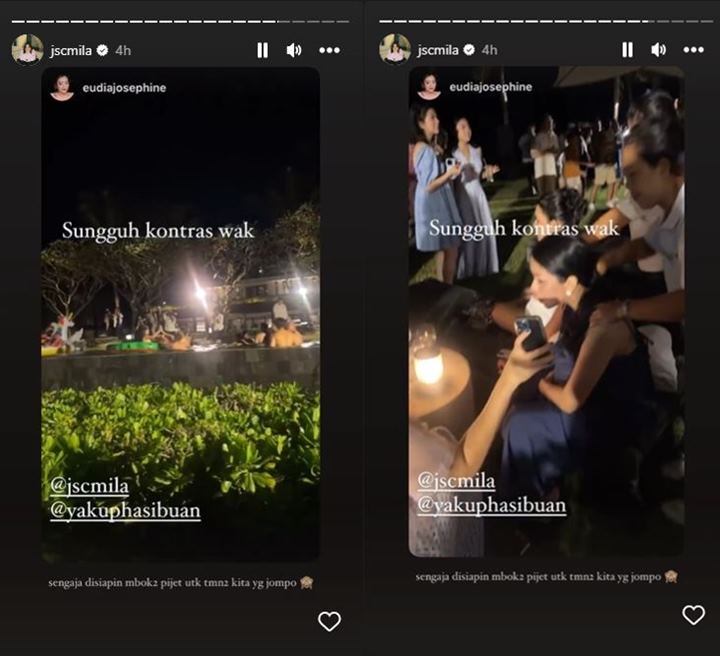 Sungguh Kontras, Jessica Mila Sediakan Fasilitas Khusus \'Jompo\' di Wedding Party Bali