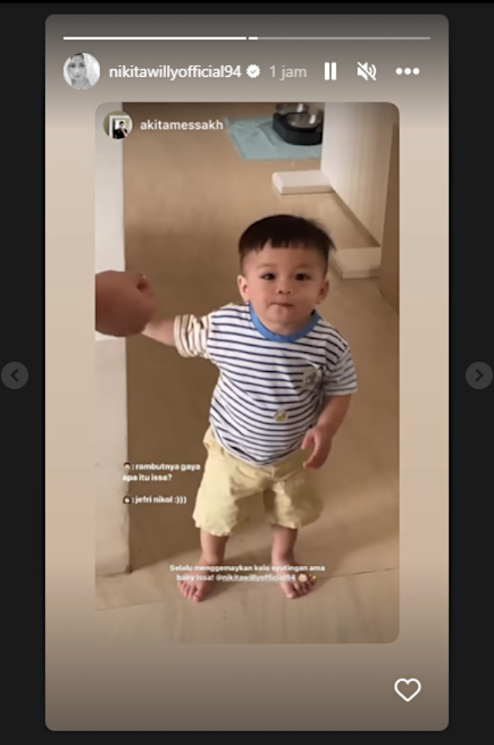 Issa Anak Nikita Willy Tampil Menggemaskan Dengan Gaya Rambut Ala Jefri Nichol Issa Anak Nikita Willy Tampil Menggemaskan Dengan Gaya Rambut Ala Jefri Nichol