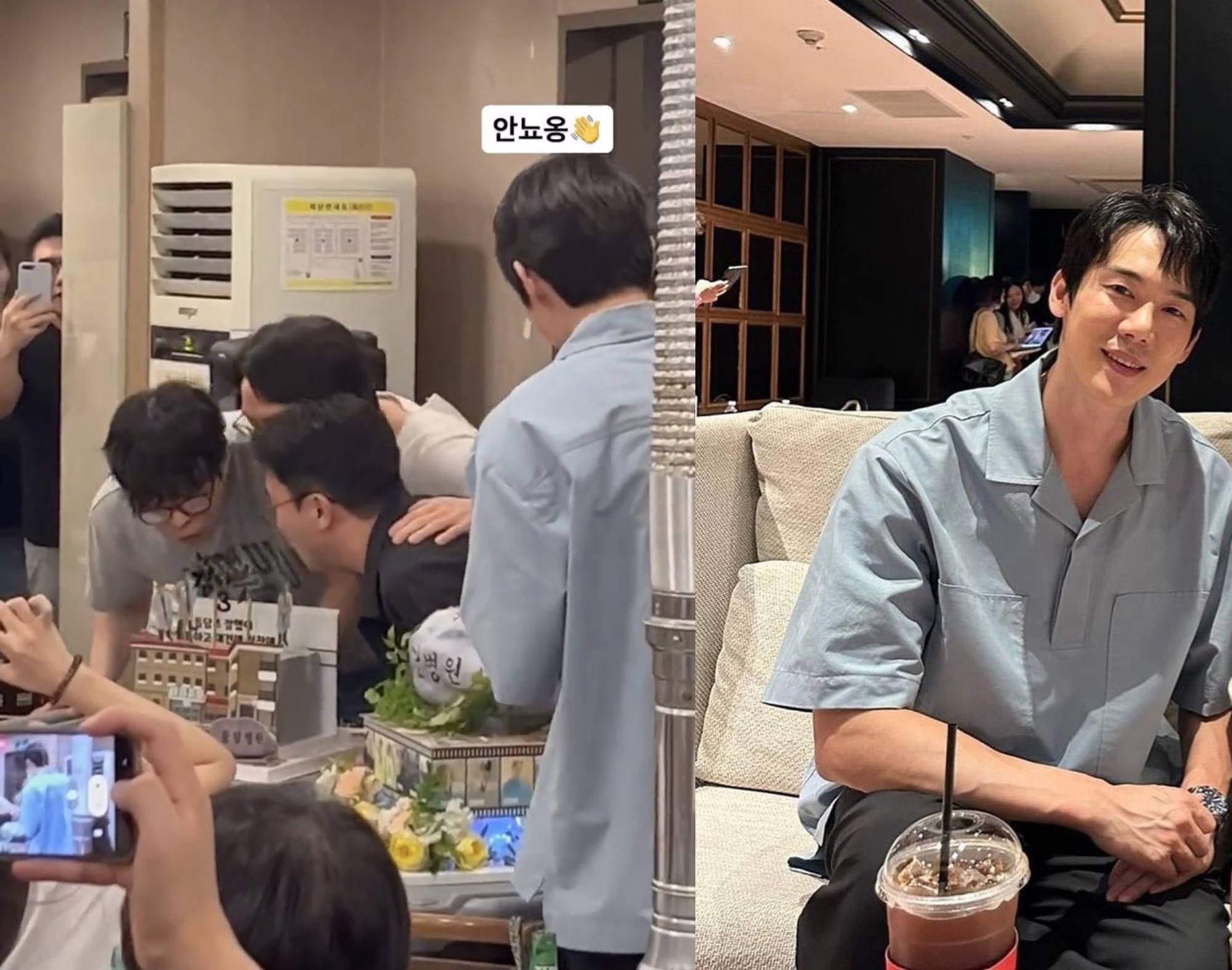 Yoo Yeon Seok ikut hadir di wrap up party \