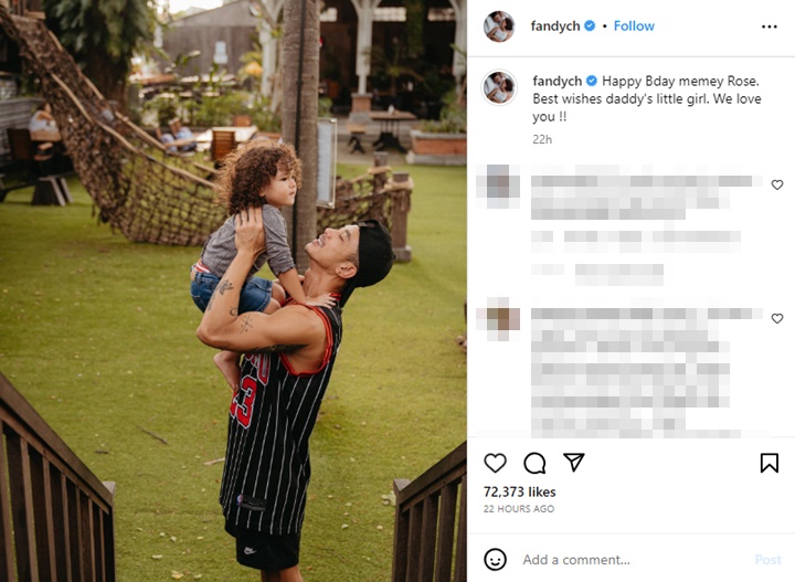 Dahlia Poland Rayakan Ultah Putri Cantik, Fandy Christian Ikut Pajang Foto Haru