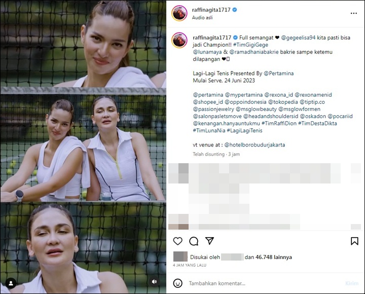 Luna Maya dan Nia Ramadhani Takut Dengan Suporter Nagita Slavina-Gege Elisa di \'Lagi Lagi Tenis\'