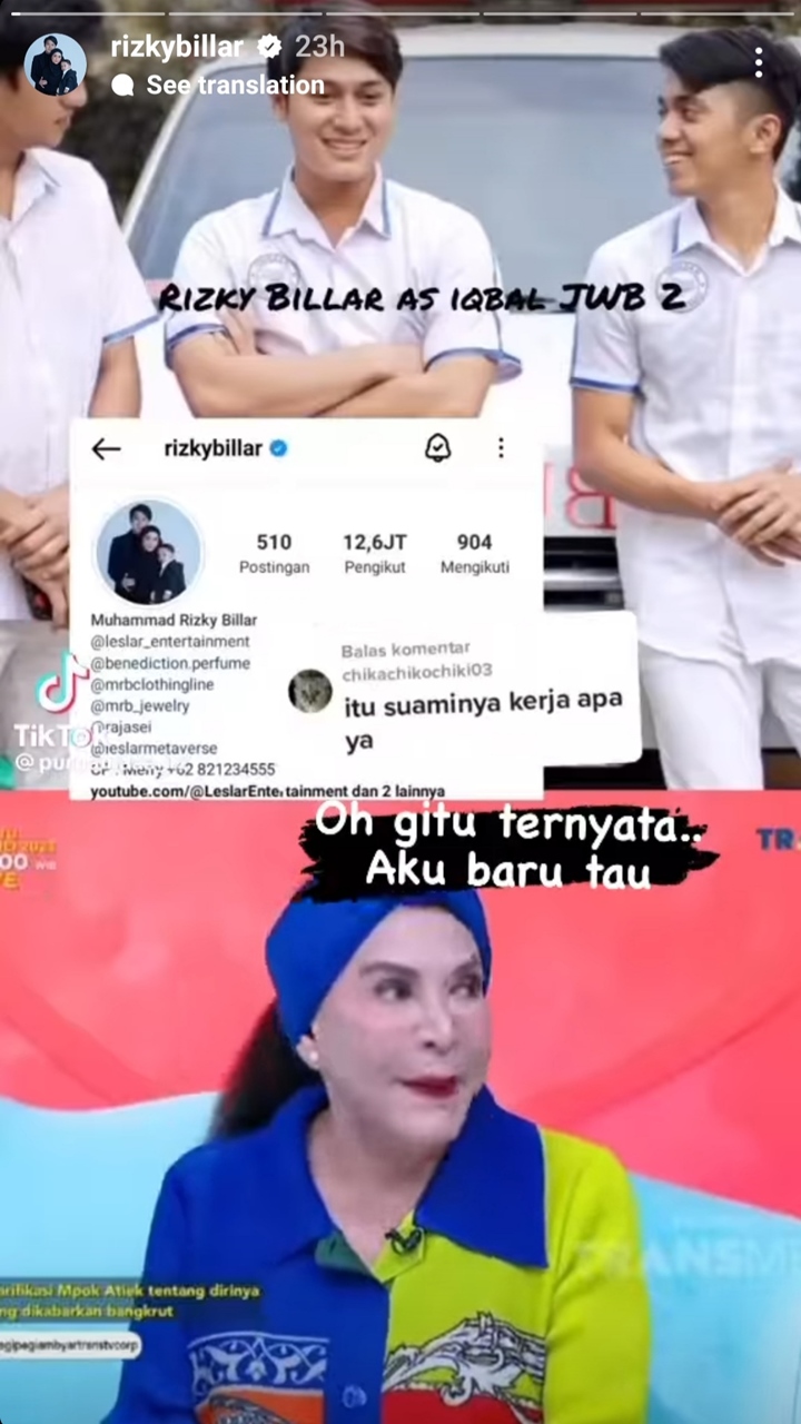 Rizky Billar Beber Bayaran Syuting Sinetron Usai Disindir Pengangguran