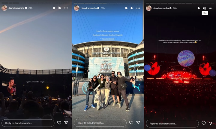 Bareng Sepupu Cantik, Al Ghazali dan El Rumi Nangis Nonton Konser Coldplay di Inggris
