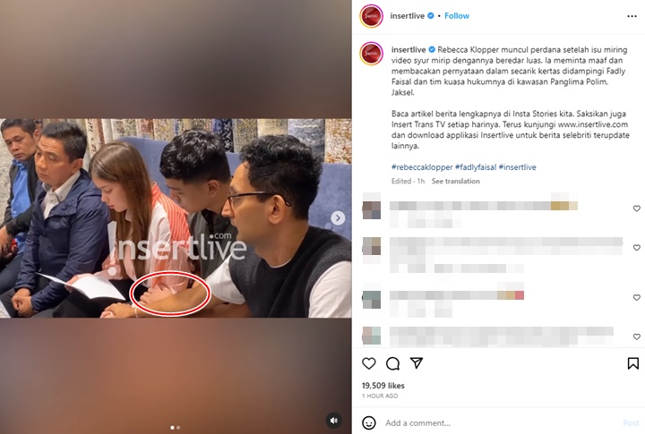 Fadly Faisal Tak Lepaskan Tangan Rebecca Klopper Selama Sang Kekasih Sampaikan Maaf
