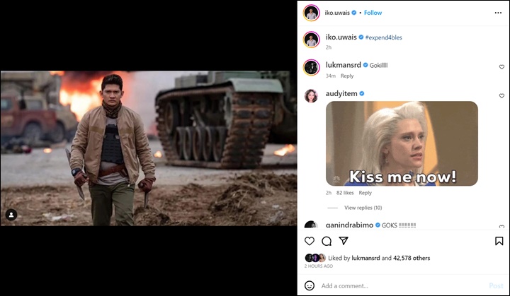 Iko Uwais Pamer Adegannya di \'Expend4bles\', Audy Item: Kiss Me Now! Iko Uwais Pamer Adegannya di \'Expend4bles\', Audy Item: Kiss Me Now! Iko Uwais Pamer Adegannya di \'Expend4bles\', Audy Item: Kiss Me Now!