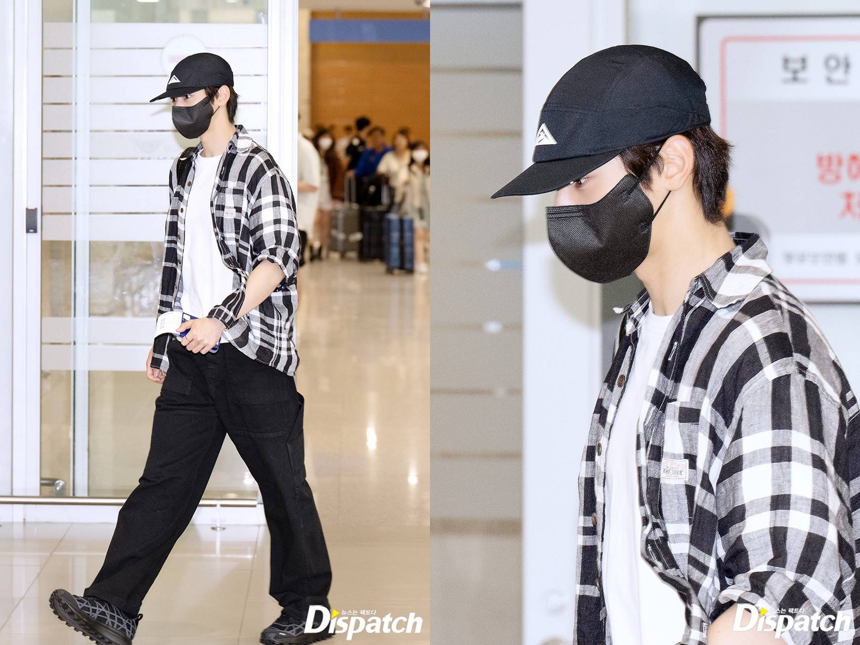 Penampilan Cha Eun Woo ASTRO pulang dari acara Chaumet di Paris
