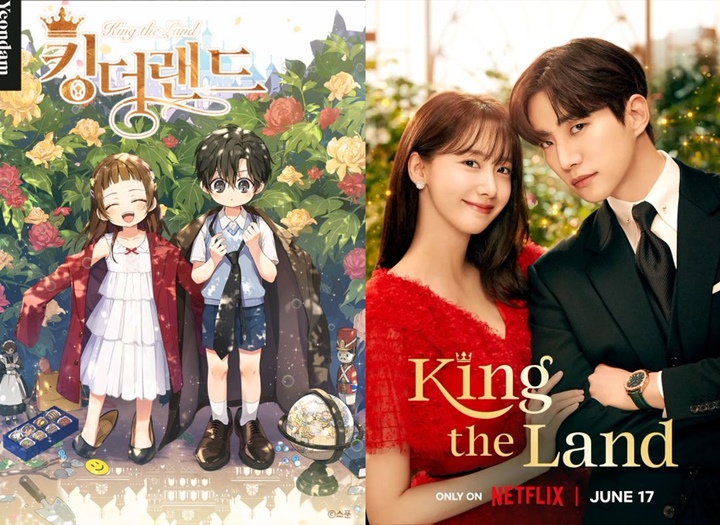 Sungguh Gemas, Kisah Yoona SNSD & Junho 2M di \'King The Land\' Dibuatkan Versi Webtoon