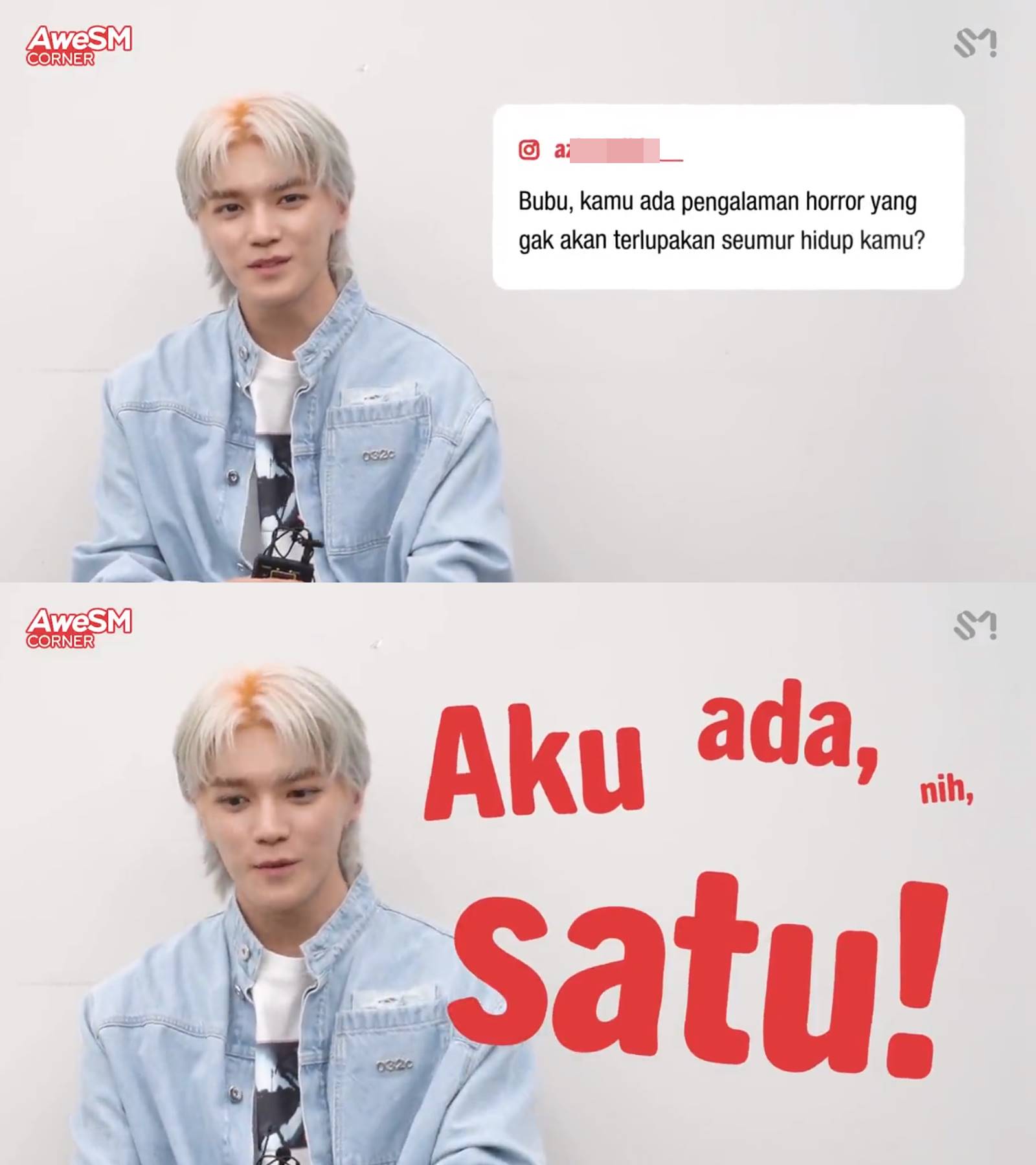 Taeyong NCT menceritakan mengenai pengalaman horor
