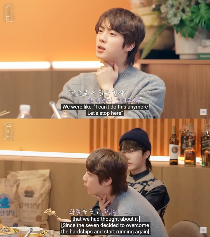 Jin Kenang Alasan Nangis Curhat BTS Pernah Berniat Bubar