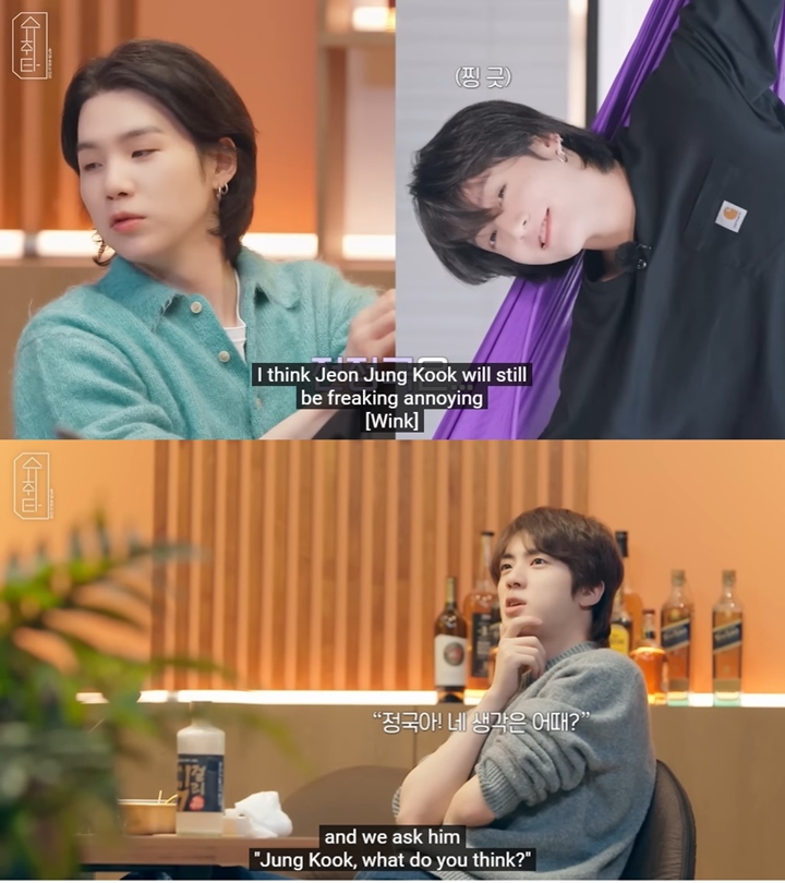 Suga & Jin Gosipin Kepribadian Menyebalkan Jungkook BTS