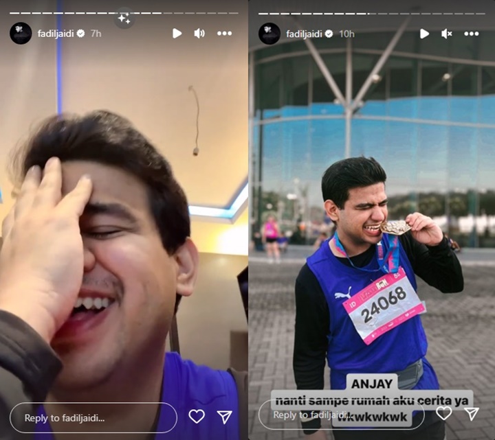 Fadil Jaidi Ditinggal Febby Rastanty Saat Lari Maraton, Perjuangan Sampai Finish Penuh Drama