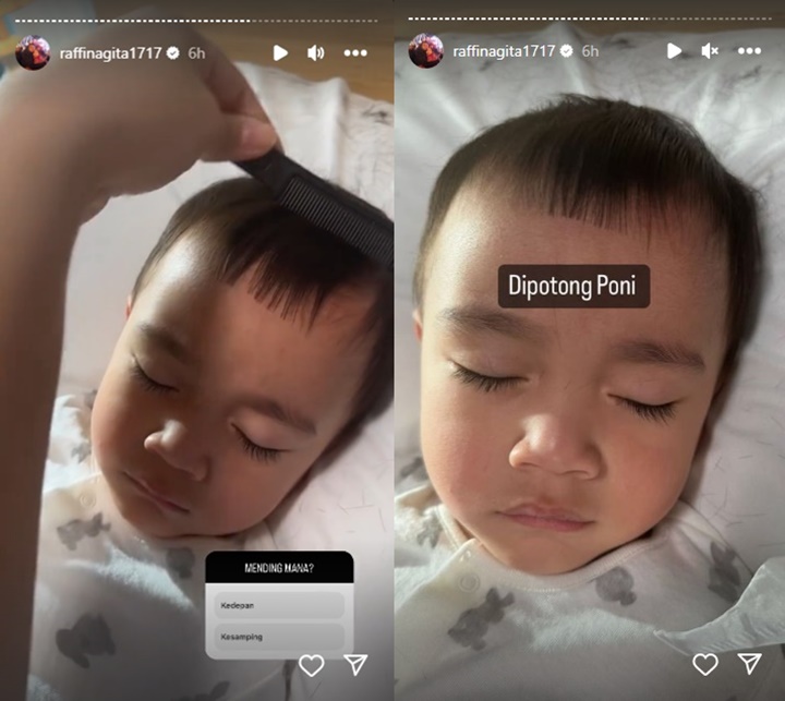 Dipotong Nagita Slavina, Poni Baru Rayyanza Cipung Gemas Abis