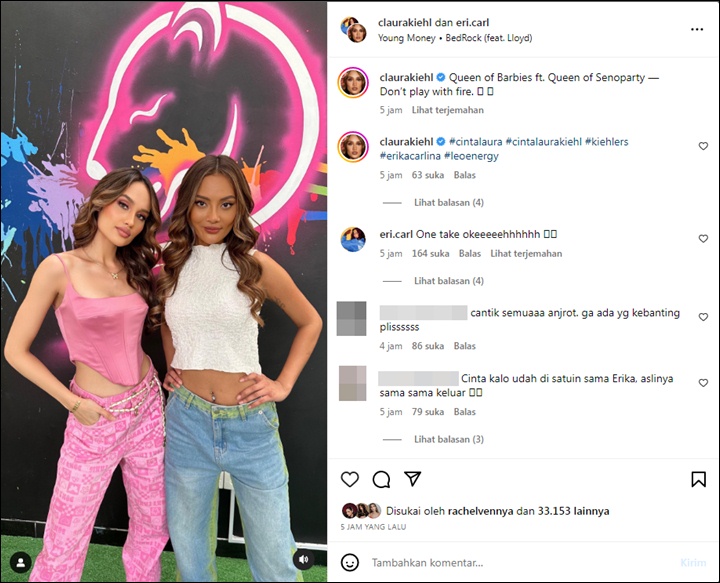 Ngonten Bareng, Cinta Laura dan Erika Carlina Bak Anak Kembar Hingga Bikin Takjub