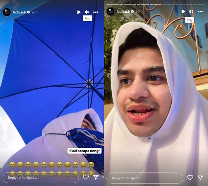 Fadil Jaidi Nyamar Jadi Gadis SMA Berjilbab, Reaksi Penjual Buah Bikin Syok